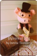 Percival Pig pattern available on Ravelry