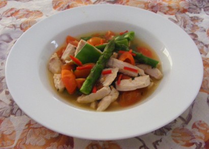 Chicken and veg soup!